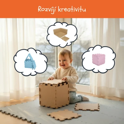 Zopa Pěnová podložka Puzzle 30x30 cm 9ks Forest