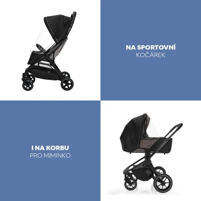 Zopa Pláštěnka na kočárek univerzální exclusive Black