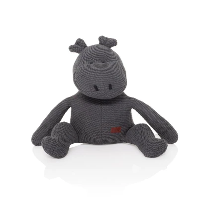 Zopa Pletená hračka Hroch Dark Grey