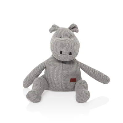 Zopa Pletená hračka Hroch Grey
