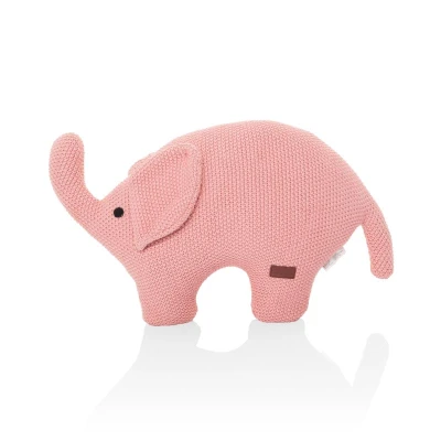 Zopa Pletená hračka Slon Pink