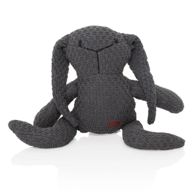Zopa Pletená hračka Zajíc Dark grey