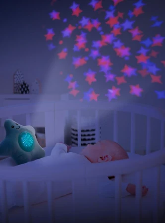 Zopa Plyšová hračka Hvězdička s projektorem Pink