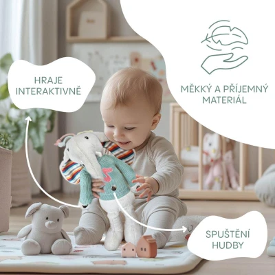 Zopa Plyšový interaktivní parťák Elephant