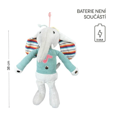 Zopa Plyšový interaktivní parťák Elephant