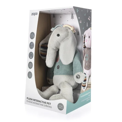 Zopa Plyšový interaktivní parťák Elephant