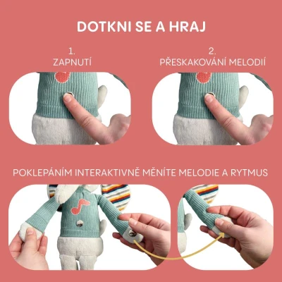 Zopa Plyšový interaktivní parťák Rabbit