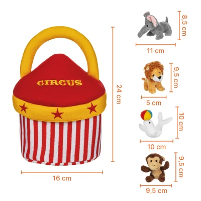 Zopa Plyšový set hraček Circus