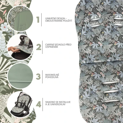 Zopa Podložka do kočárku Easy Madagaskar Green