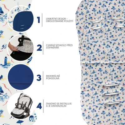 Zopa Podložka do kočárku Easy Sailor Blue