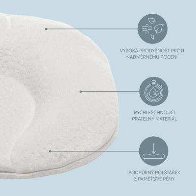Zopa Podpůrný polštářek Tencel White