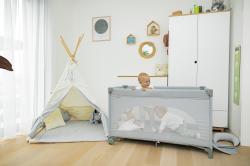 Zopa Postýlka skládací Lely Silver Grey