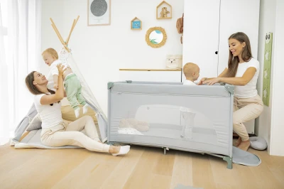 Zopa Postýlka skládací Lely Silver Grey
