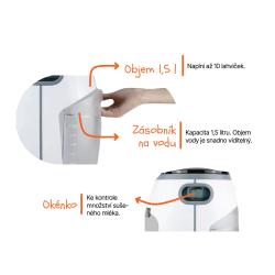 Zopa Přístroj na přípravu kojeneckého mléka Babyccino White