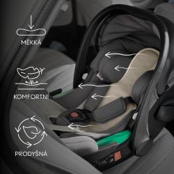 Zopa Prodyšná podložka do autosedačky Breeze sk. 0+ Coral Pink