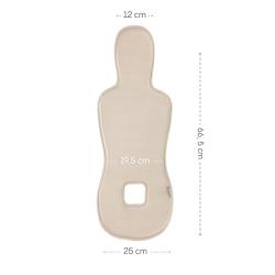 Zopa Prodyšná podložka do autosedačky Breeze sk. 0+ Ivory Beige