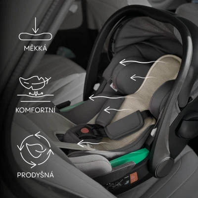 Zopa Prodyšná podložka do autosedačky Breeze sk. 0+ Toffee Brown