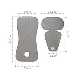 Zopa Prodyšná podložka do autosedačky Breeze sk. 2/3 Sand Shell