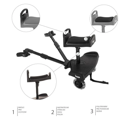 Zopa Sedátko ke stupátku Segboard 2 Black