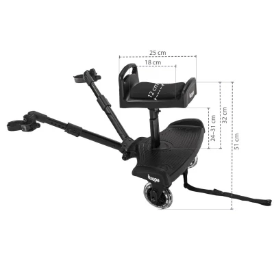 Zopa Sedátko ke stupátku Segboard 2 Black