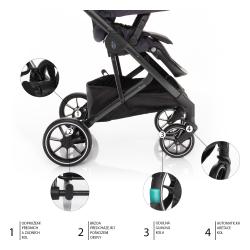 Zopa Set kočárek Quest+ korba+ adaptéry Midnight Navy/Black