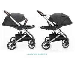 Zopa Set kočárek Quest+ korba+ adaptéry Vulcan Black/Silver