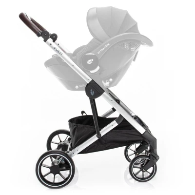 Zopa Set kočárek Quest+ korba+ adaptéry Vulcan Black/Silver