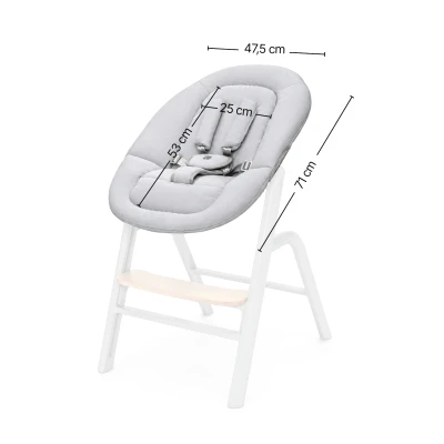 Zopa Set židlička Inspira 2 + novorozenecký set Oyster Grey