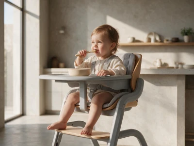 Zopa Set židlička Inspira 2 + novorozenecký set Oyster Grey