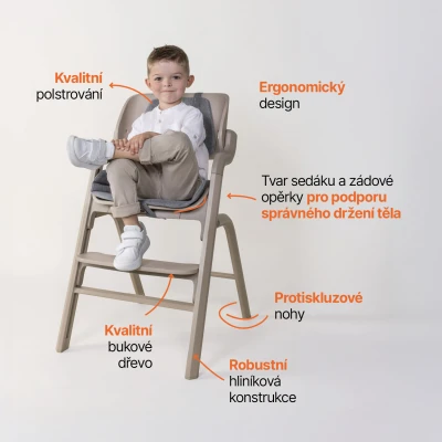 Zopa Set židlička Inspira + novorozenecký set Candy Pink
