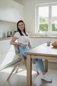 Zopa Set židlička Inspira + novorozenecký set Cookie Beige