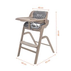 Zopa Set židlička Inspira + novorozenecký set + houpací základna Cookie Beige