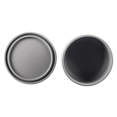 Zopa Silikonová miska s víčkem Dove Grey