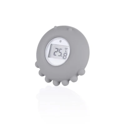 Zopa Silikonový digitální teploměr 2v1 Dove Grey