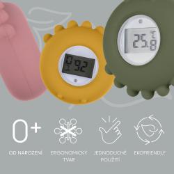 Zopa Silikonový digitální teploměr 2v1 Mustard Yellow