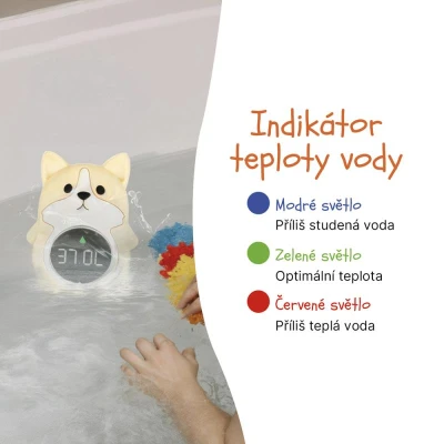 Zopa Silikonový digitální teploměr 3v1 Dog