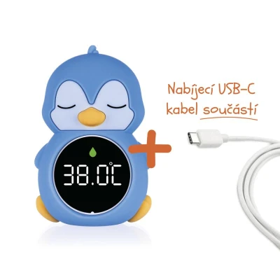 Zopa Silikonový digitální teploměr 3v1 Penguin
