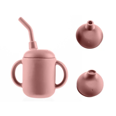 Zopa Silikonový hrníček 2v1 Old Pink