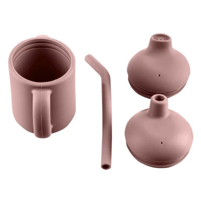Zopa Silikonový hrníček 2v1 Old Pink