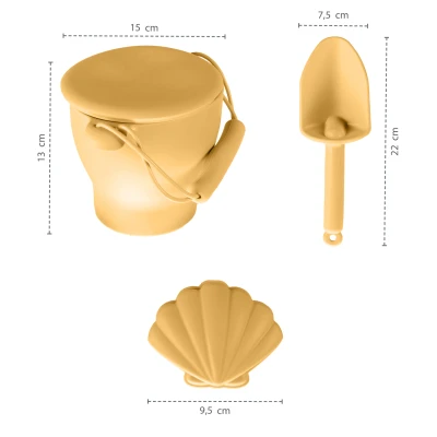 Zopa Silikonový set na písek Sand Beige