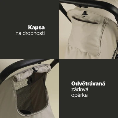 Zopa Sportovní kočárek Jet + kufřík Pack&Ride Boss Grey