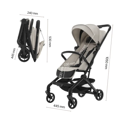 Zopa Sportovní kočárek Jet + kufřík Pack&Ride Boss Grey