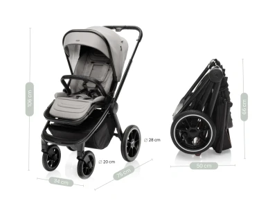 Zopa Sportovní kočárek Move Cross 3 Tornado Grey
