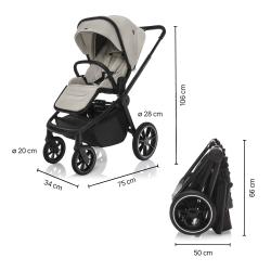 Zopa Sportovní kočárek Move Cross 5 Ivory Beige