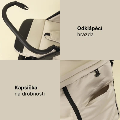 Zopa Sportovní kočárek Moya Ivory Beige