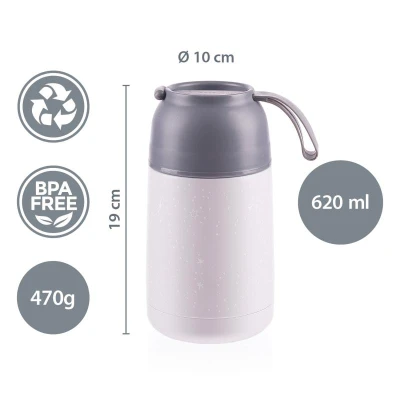 Zopa Termoska na jídlo se silikonovým držákem 620 ml Safari