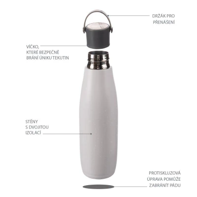 Zopa Termoska na tekutiny s držákem 480 ml Dino