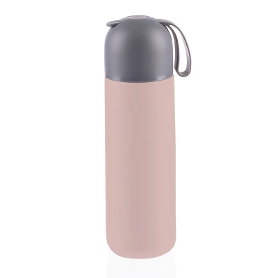 Zopa Termoska na tekutiny se silikonovým držákem 400 ml Candy pink