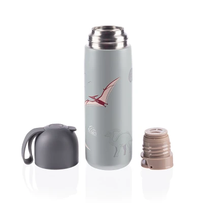 Zopa Termoska na tekutiny se silikonovým držákem 400 ml Dino