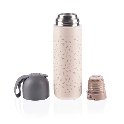 Zopa Termoska na tekutiny se silikonovým držákem 400 ml Flowers